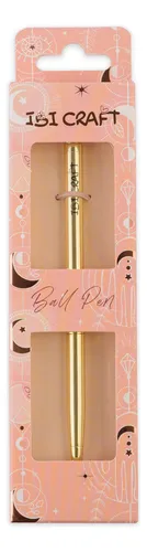 Bolígrafo Dorado Ibi Craft Star En Caja D 1.0 Mm Azul
