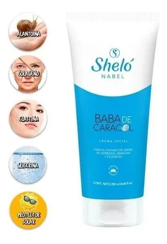 Crema Facial Baba De Caracol Para Manchas, Paño, Acné, Sheló
