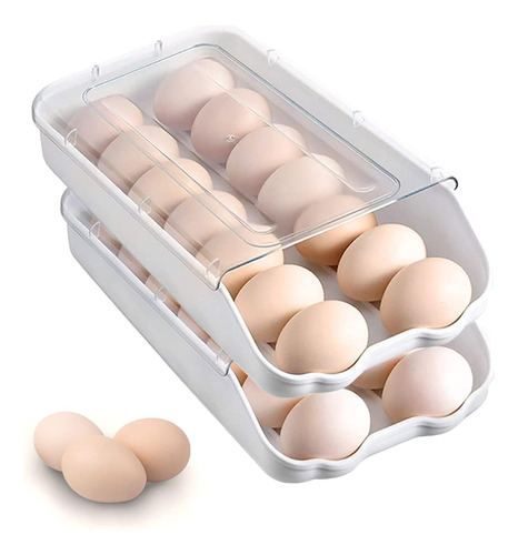 Soporte Para Huevos Para Refrigerador, Bandeja De Huevos Con