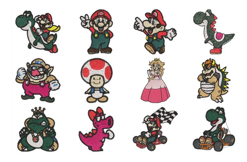 32 Diseños Matrices P/ Maquinas Bordado Mario Bross