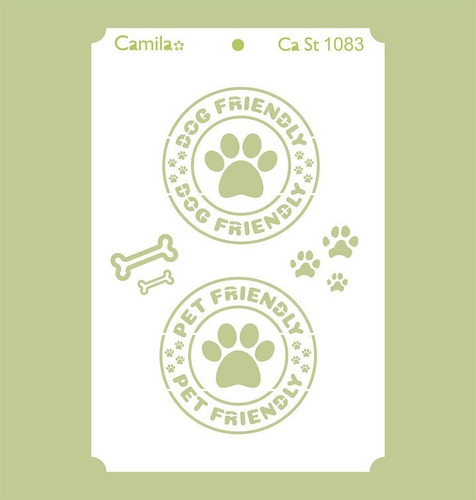 Imagen 1 de 1 de Camila - Stencil Ca St 1083 - 20 X 30cm - Pet Friendly
