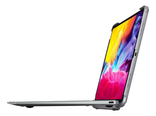 Teclado Doqo Magic Aluminium Para iPad Pro 11 E Air Cor Prata Espacial