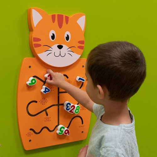 Juego De Pared Gato Para Niños Viga