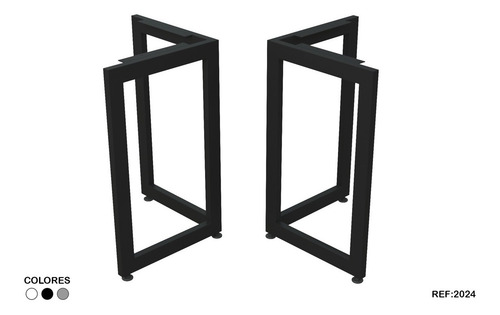 Imagen 1 de 3 de Base Pata Costado Escritorio Base Para Mesa Pata Metalica