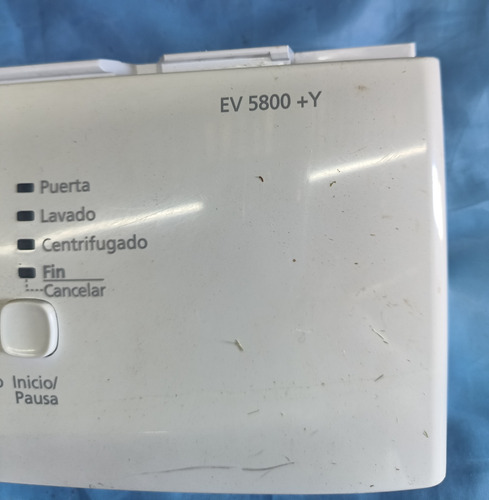 Frente Con Botonera De Lavarropas Top House Ev 5800 (Usado)