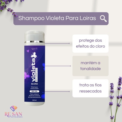 Kit Shampoo E Condicionador Restaurador Violeta - 260 Ml