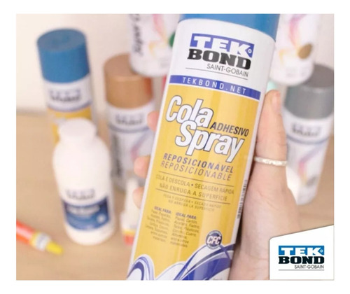 Pack 6 Adhesivo Cola Spray Reposicionable Tekbond 340g 500ml