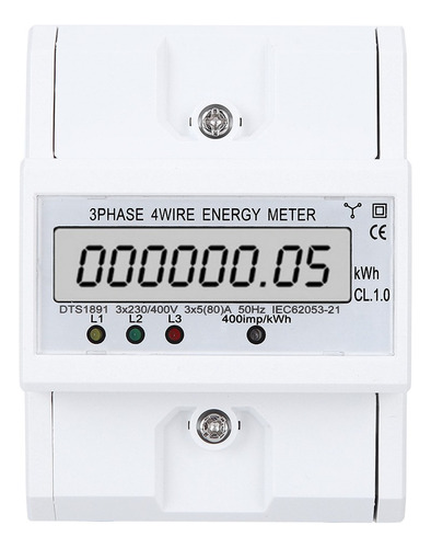 Medidor De Energía, Pantalla Digital Lcd Trifásica De 4 Hilo