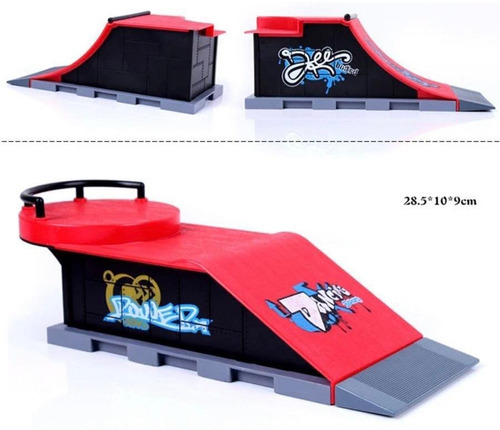 Tabla Fingerboard Skate Finger Track Radical, 3 módulos A, D E