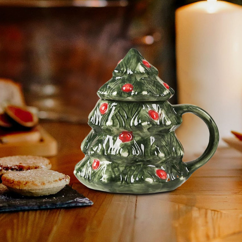 Taza De Café De Cerámica Con Forma De Árbol De Navidad, Prác