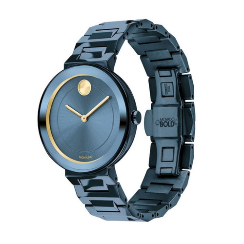 Reloj  Movado 3600499 Acero Inoxidable Azul Mujer