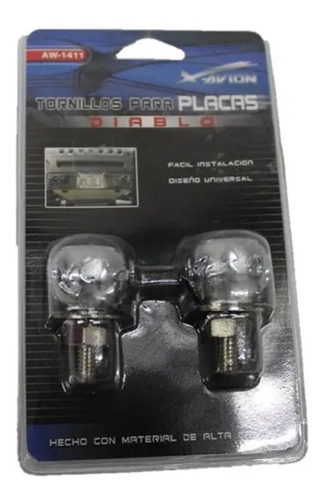 Tornillos Para Porta Placa Diablo Universal Auto Y Camioneta