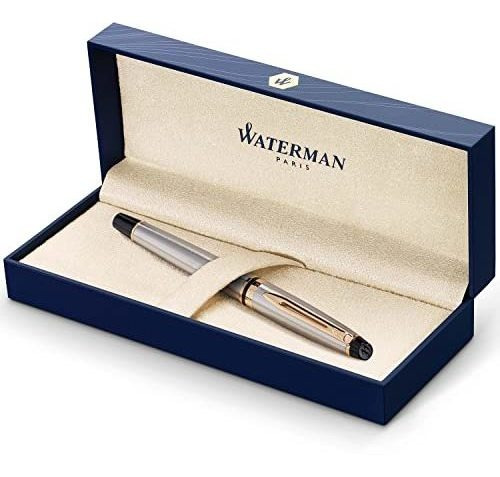 Waterman Experto Pluma Estilográfica, De Acero Inoxidable Co