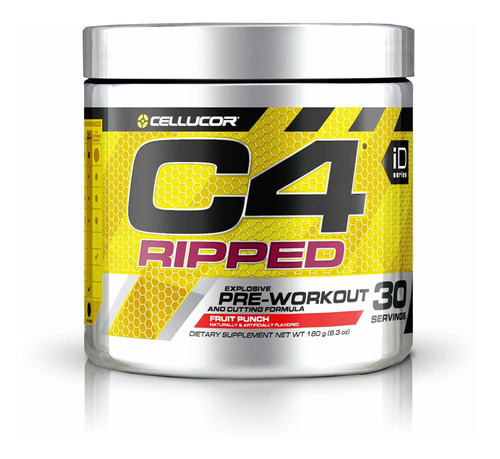 Cellucor - Punzn De Fruta Rasgada C4, 30 Porciones, 183 G (6