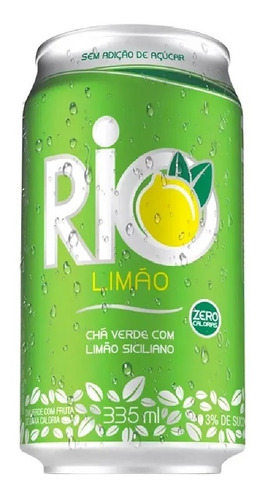 Chá Rio Verde Com Limao Siciliano Lata 335ml Com 12 Unidades