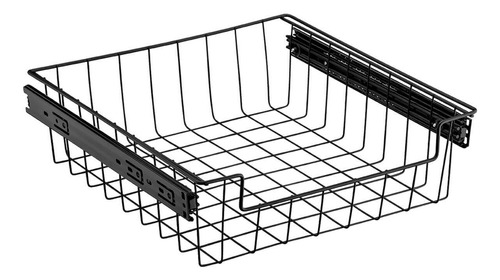 Gaveta Fruteira Preta Deslizante Embutir 370mm - 865 Schmitt