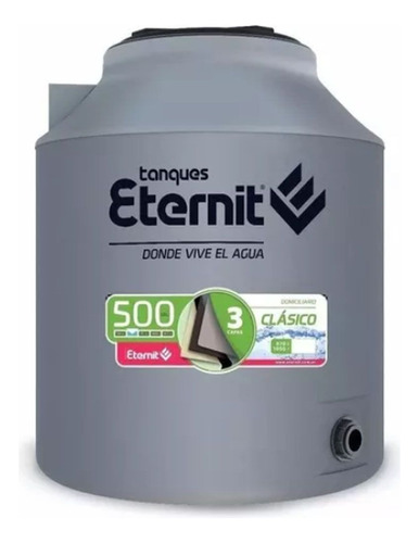 Tanque De Agua Eternit Clásico Tricapa Vertical Polietileno