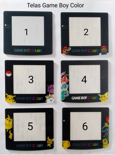 1 Tela Game Boy, Advance, Sp, Poket Ou Color Acrílico