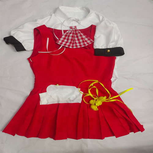 Fantasia De Fantasia Vocaloid Recruit, Vestido De Alça Verme
