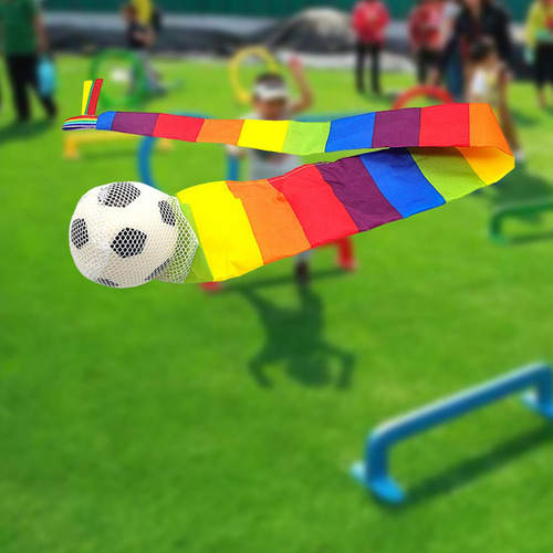 / Bola De Arco Iris Con Cola, Entrenamiento Sensorial, 95cm