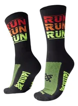 Comprar Meia De Corrida Hupi Run Run Run Preto Cano Médio 36-42