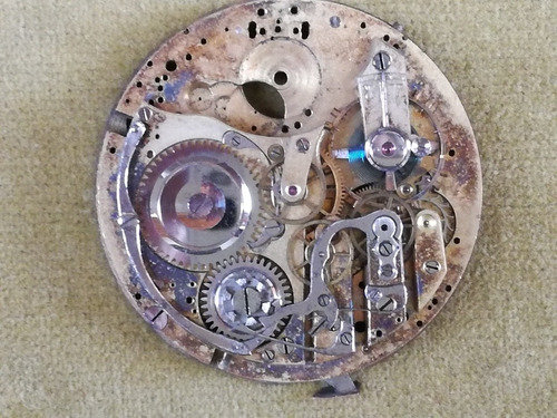 Reloj Cronógrafo De Bolsillo. Parte De Maquinaria. Sin Marca