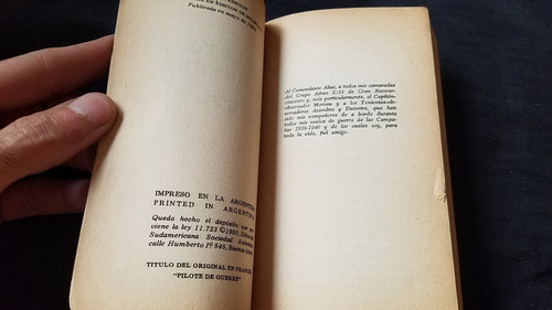 Piloto De Guerra Antoine De Saint Exupery Autor Principito (Usado)