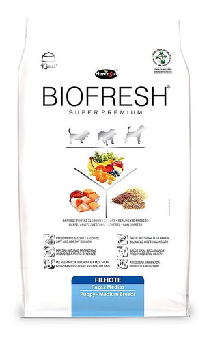 Biofresh Perro Cachorros Razas Medianas 3kg Envió Gratis