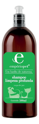 Shampoo Pet Limpeza Profunda Empóriopet 500ml Fragrância Raspa De Juá