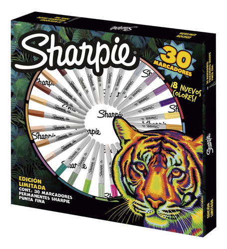 Ruleta Sharpie Colores Tierra 30 Marcadores Edicion Limitada