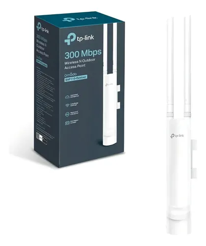 Access Point Externo TP-Link EAP110-Outdoor Wireless N 300mbps 2,4GHz PoE Passivo