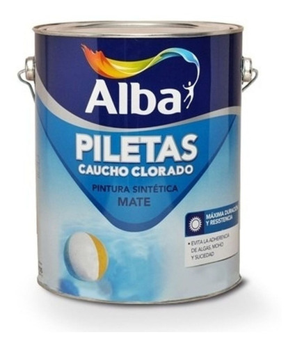 Pintura Para Pileta Alba Caucho Clorado X 4 Pintu Don Luis