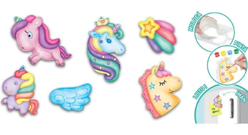 Imagen 2 de 2 de Juliana Unicornio Diseña Tu Unicornio En Yeso