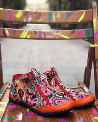 Imagen 3 de 9 de Zapatillas Botita Te Para Tres Diseños Modernos 2 Cierres