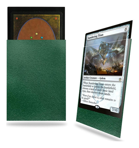 Mangas De Cartas Mtg Fabmaker 200 Pack Verdes Resistentes