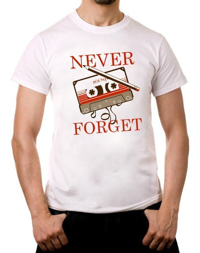 Camiseta Never Forget Fita K7 Mix Tape - Malha 100% Algodão