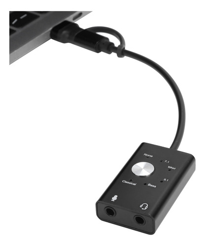 Tarjeta De Sonido Type-cto Audio Usb Externo De 7.1 Canales