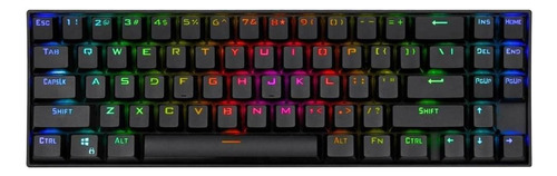 Teclado gamer inalámbrico Redragon Deimos K599-KRS QWERTY Red inglés UK color negro con luz RGB