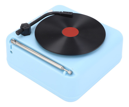 Altavoz Azul, Estilo Tocadiscos Retro, Calidad De Sonido Hif