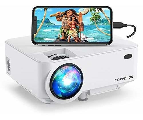 Mini Projector, Topvision 4000lux Outdoor Movie Projector W