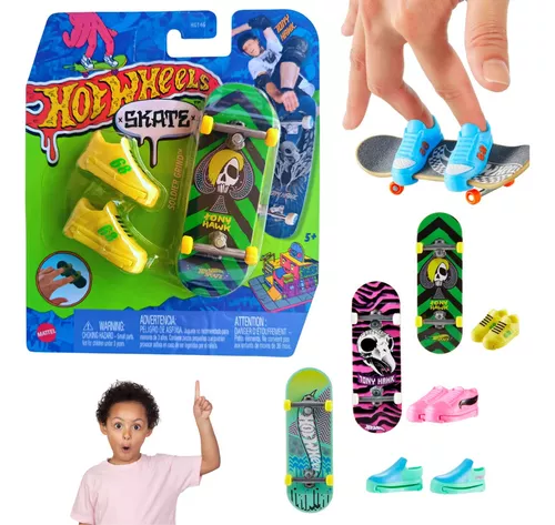 Skate De Dedo Hot Wheels Fingerboard Profissional Com Tênis