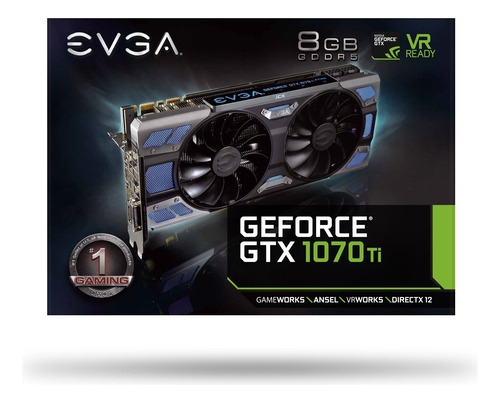 Placa Gráfica Evga Geforce Gtx 1070 Ti Ftw2 Gaming 8gb Gddr5