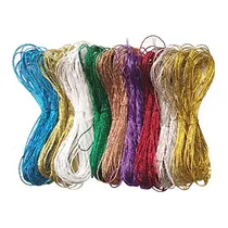 Comprar 18 Madejas De Hilo De Bordar Metálico, Hilos De Punto ...