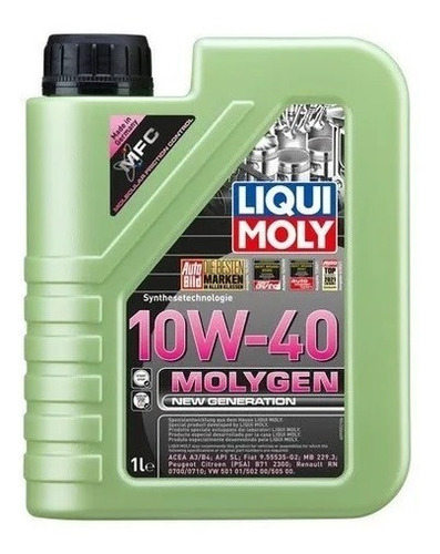 Aceite Molygen New Generation 10w- 40 1lt  Liqui Moly