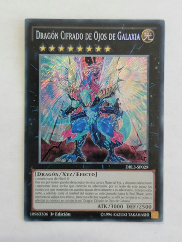 Yu-gi-oh! Galaxy-eyes Cipher Dragon - Drl3-sp029 - Secret