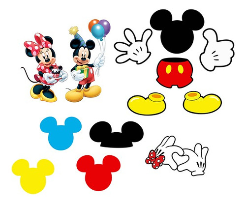 Mickey Mouse 13 Pack De Figuras De Coroplast