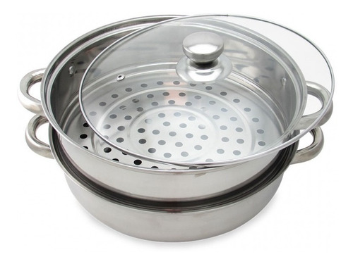 Olla Vaporera Acero Inoxidable Vapor Alimentos Cocina Hogar 