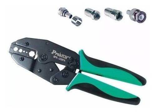 Imagen 1 de 4 de Pinza Crimpeadora Proskit 6pk-230pa Para Coaxil Y Belden