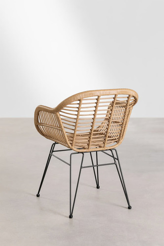 Butaca Con Apoyabrazos Grecia Para Terraza En Rattan Mimbre