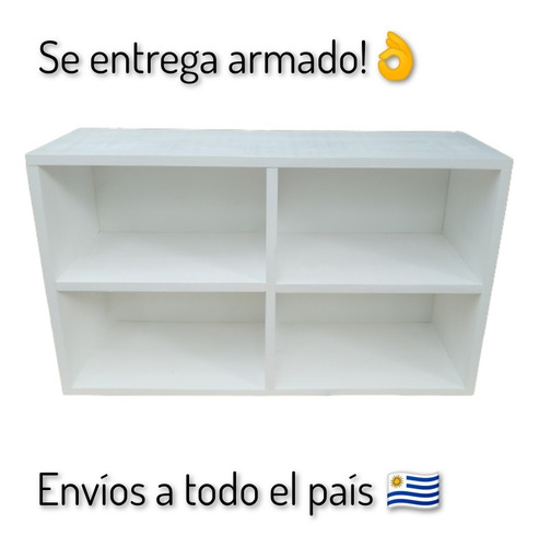 Mueble Montessori,madera, Blanco, Cubos